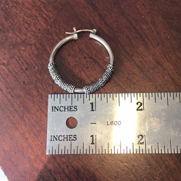 QVC Artisan Crafted Suarti Sterling Silver Hoops - Picture 2 of 6